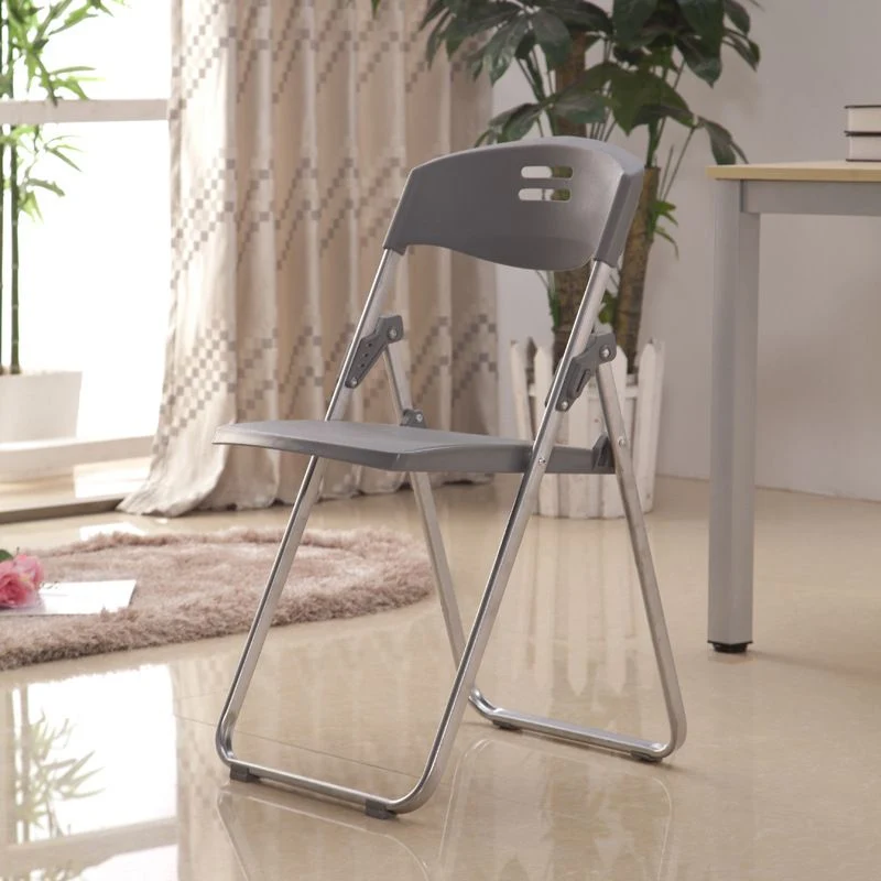 Chaise de bureau moderne en métal et en plastique avec chaise de bureau à domicile à dossier moyen Clearhalo