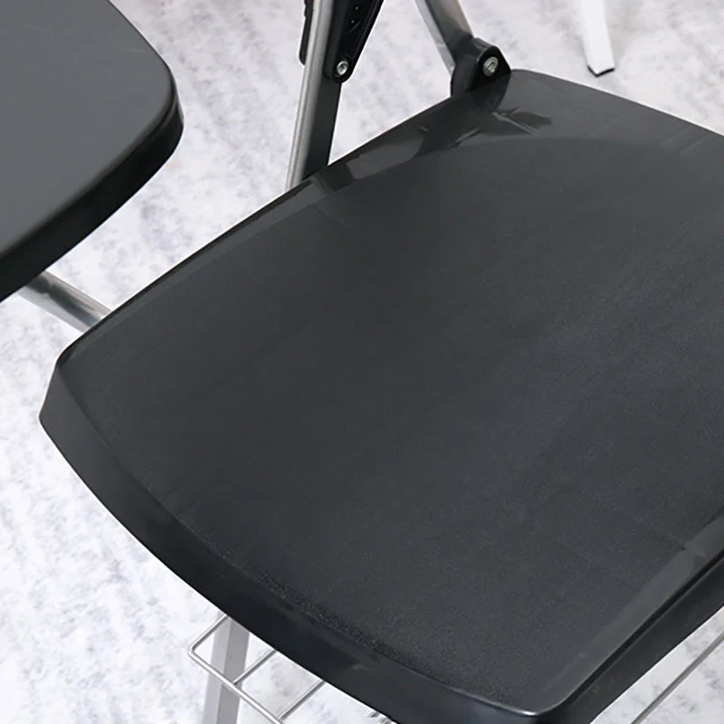 Chaise de bureau moderne en métal et en plastique avec chaise de bureau à domicile à dossier moyen Clearhalo