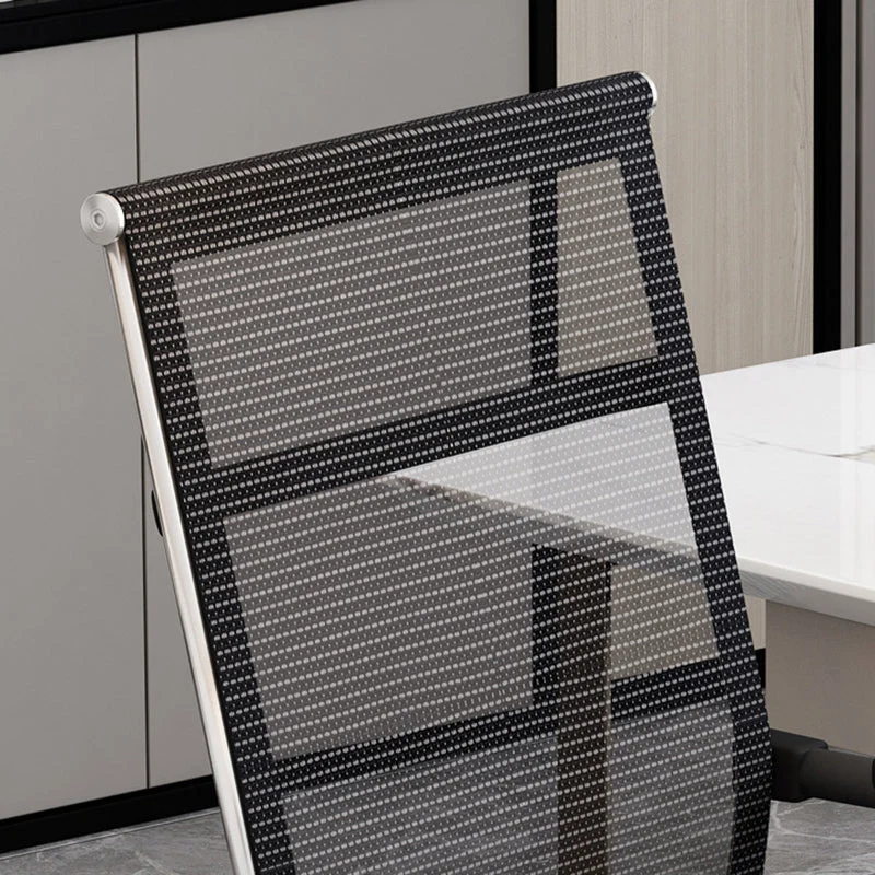 Chaise de bureau moderne noire et Cray avec chaise de bureau à domicile à dossier moyen Clearhalo