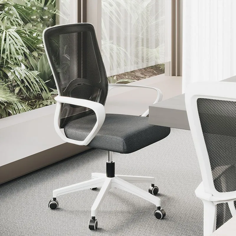 Chaise de bureau moderne en nylon, chaise de bureau réglable en hauteur Clearhalo
