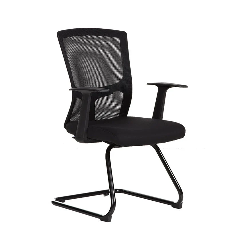 Chaise de bureau moderne de 18 pouces de large, chaise de bureau noire à grille d'air respirante Clearhalo