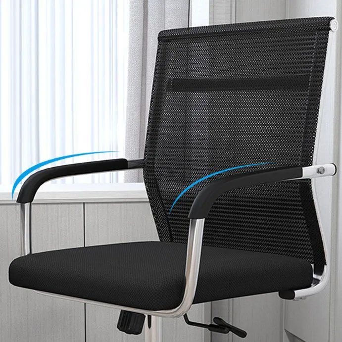 19" chaise de bureau moderne de W respirante AirGrid chaise de bureau à bras fixes Clearhalo