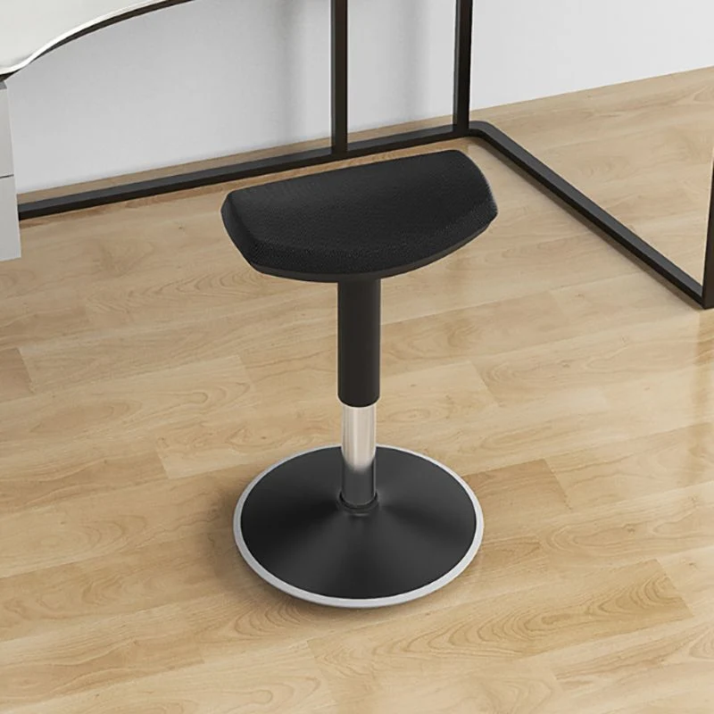 Chaise de bureau moderne, réglable, sans accoudoirs, rembourrée, noire Clearhalo