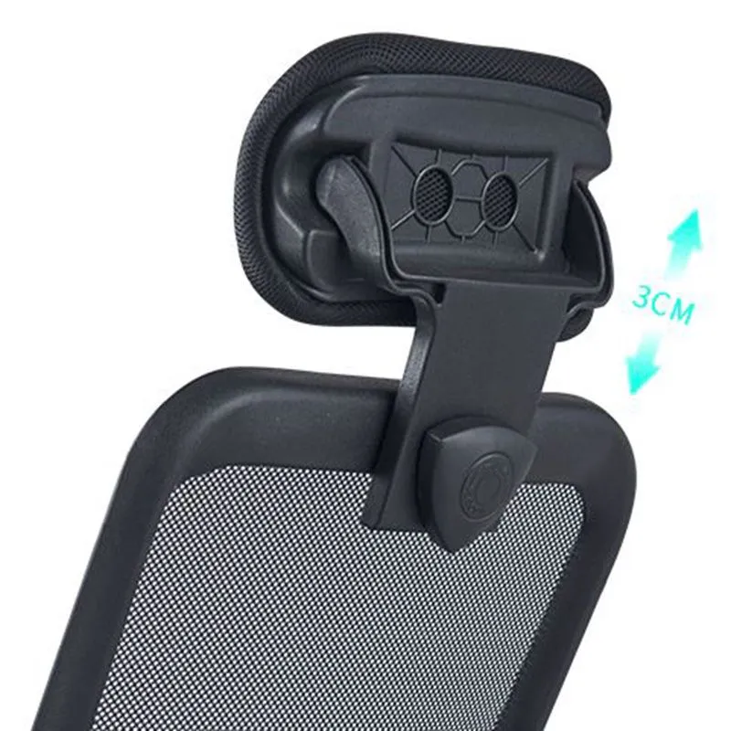 Chaise de bureau moderne à roues pivotantes, bras fixes, mécanisme d'inclinaison Clearhalo