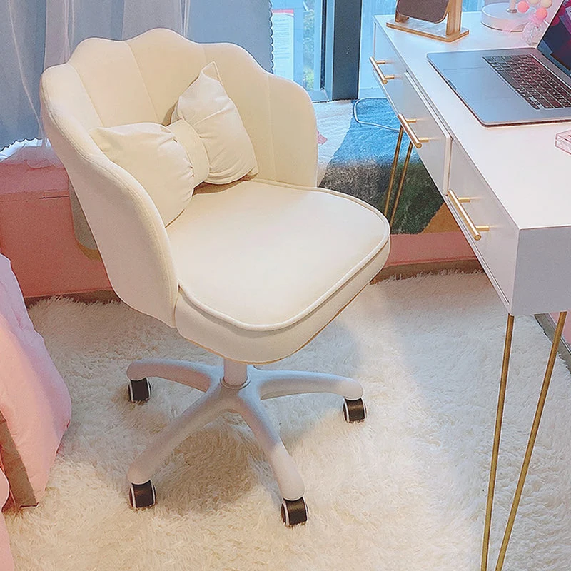 Chaise de bureau moderne sans accoudoirs, chaise de bureau à hauteur de siège réglable Clearhalo
