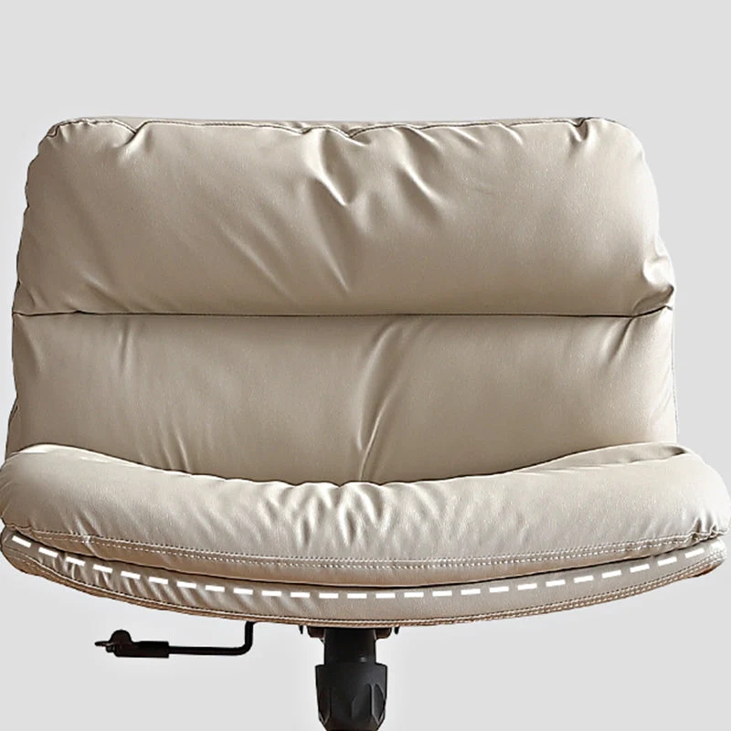 Chaise de bureau moderne sans accoudoirs, chaise de bureau à hauteur de siège réglable Clearhalo
