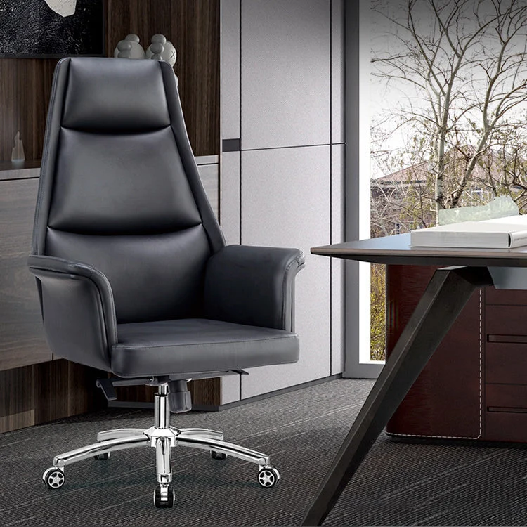 Chaise de bureau moderne sans accoudoirs, chaise de bureau ergonomique sans détresse avec roulettes Clearhalo