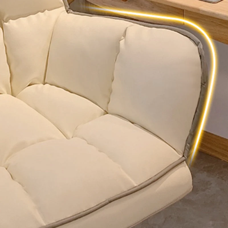 Chaise de bureau moderne sans accoudoirs, ergonomique et pénible, avec roulettes Clearhalo