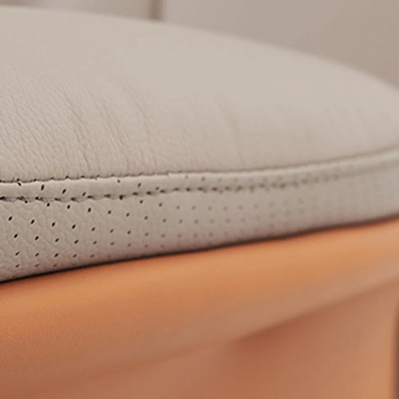 Chaise de bureau moderne sans accoudoirs, mécanisme d'inclinaison en cuir, chaise de bureau ergonomique avec roulettes Cle...