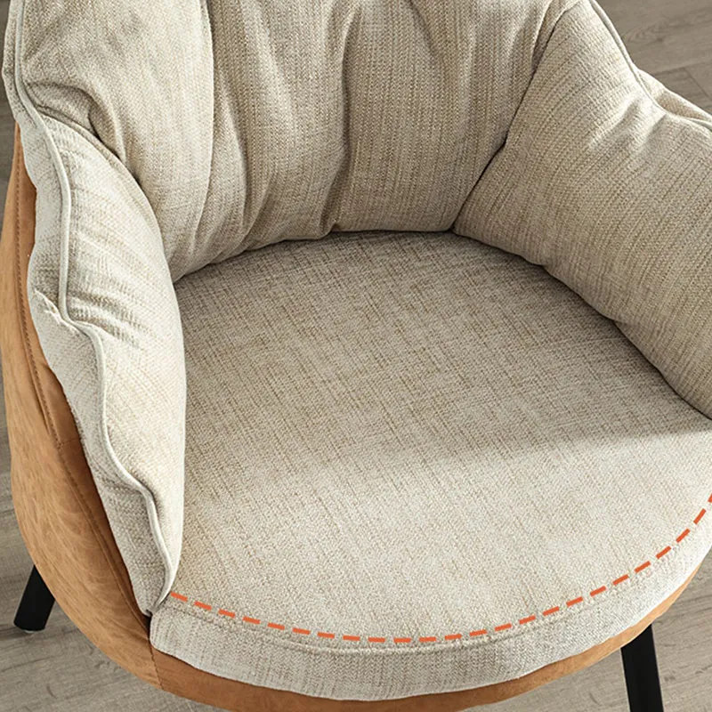 Chaise de bureau moderne sans bras, chaise de bureau ergonomique sans détresse Clearhalo