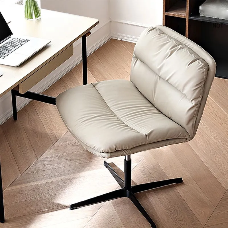 Chaise de bureau moderne sans bras, chaise de conférence réglable en hauteur pour le bureau Clearhalo