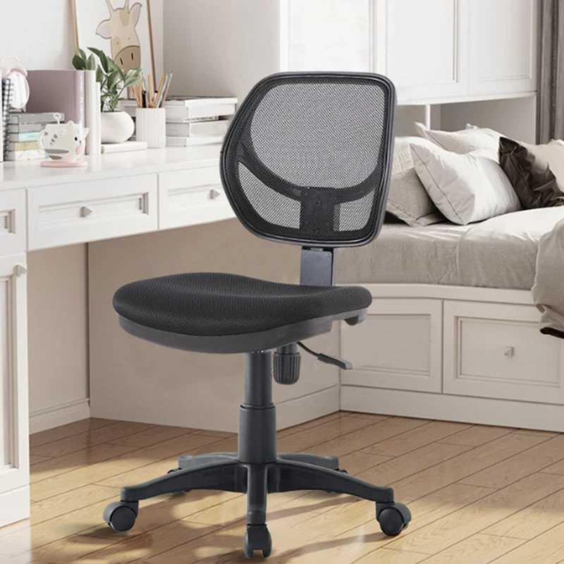 Chaise de bureau moderne sans bras, roues incluses, chaise de conférence pour le bureau Clearhalo