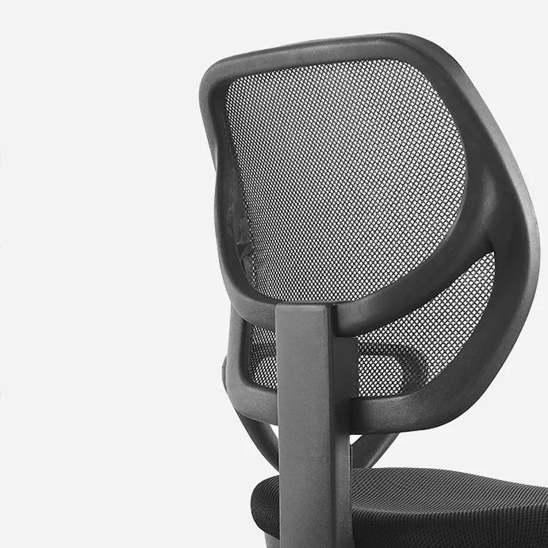 Chaise de bureau moderne sans bras, roues incluses, chaise de conférence pour le bureau Clearhalo