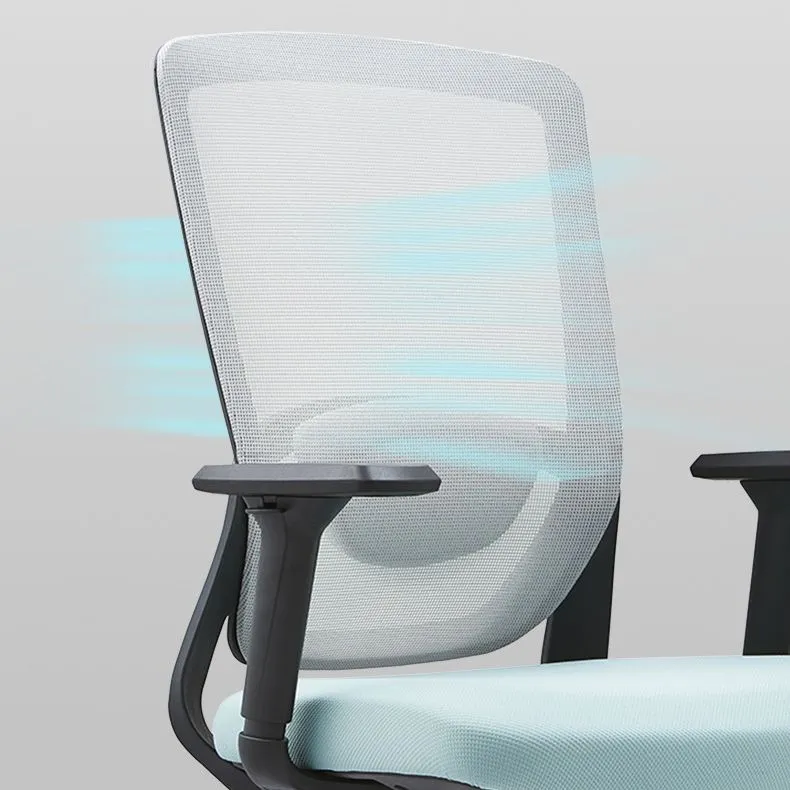 Chaise de bureau moderne sans chaise de bureau ergonomique pénible avec dossier respirant Clearhalo