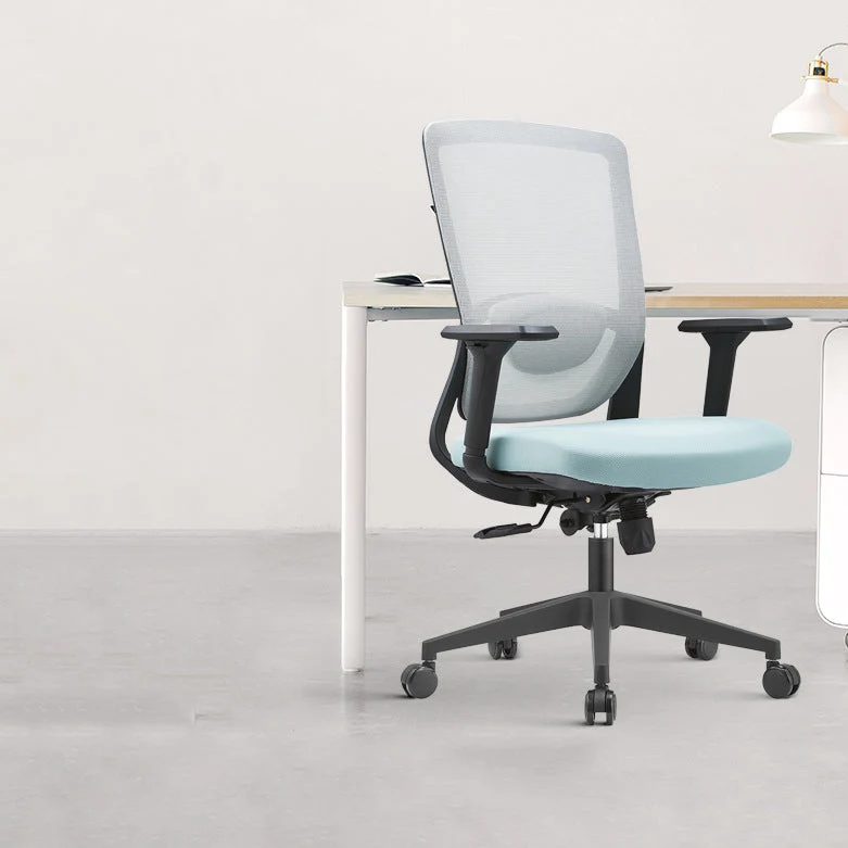 Chaise de bureau moderne sans chaise de bureau ergonomique pénible avec dossier respirant Clearhalo