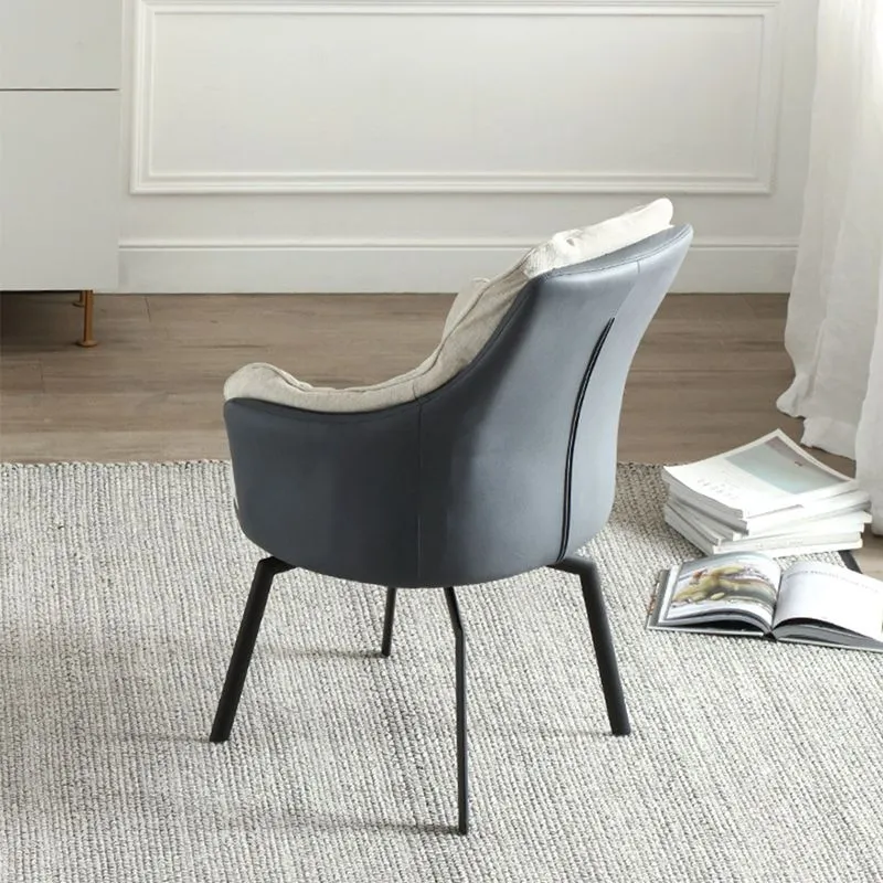 Chaise de bureau moderne sans chaise de bureau ergonomique pénible sans roulettes Clearhalo