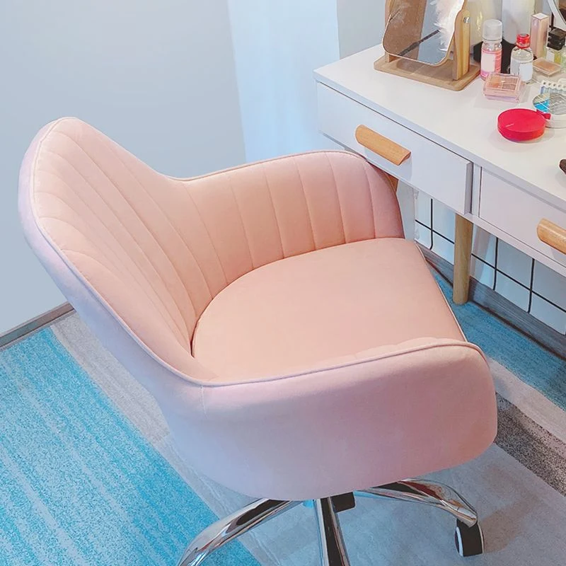 Chaise de bureau moderne sans chaise ergonomique à hauteur de siège réglable avec roulettes Clearhalo