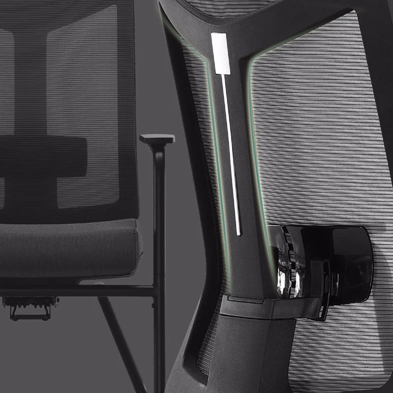 Chaise de bureau moderne sans roues, bras amovibles, sans détresse Clearhalo