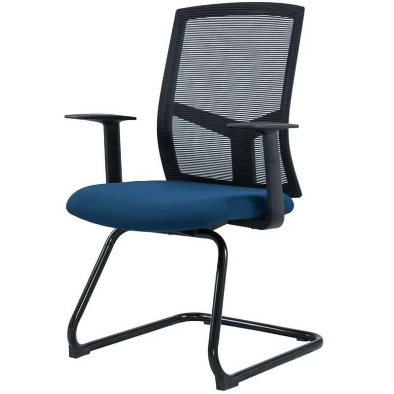 Chaise de bureau moderne sans roues, bras fixes, tapissé sans chaise de bureau pénible Clearhalo