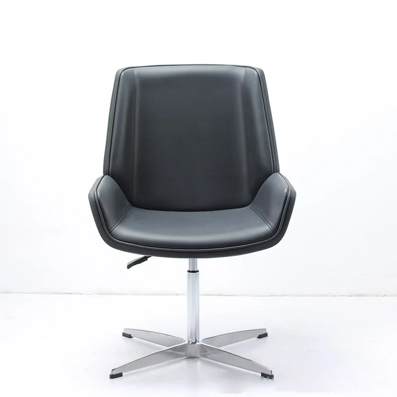 Chaise de bureau moderne sans roues rembourrée sans chaise de bureau pénible Clearhalo