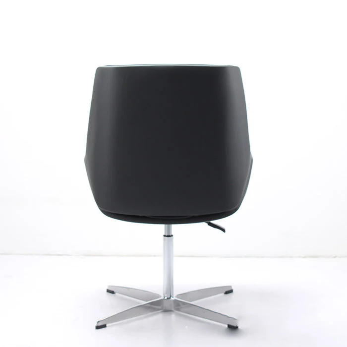 Chaise de bureau moderne sans roues rembourrée sans chaise de bureau pénible Clearhalo