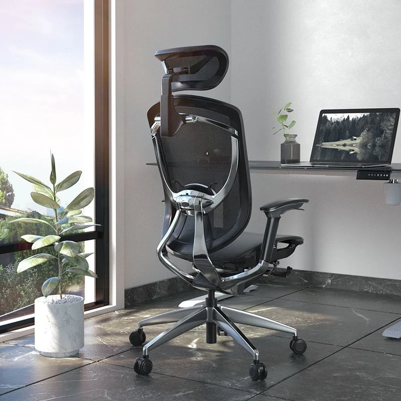 Chaise de bureau moderne, siège réglable en hauteur, bras amovibles, chaise pivotante avec roulettes Clearhalo