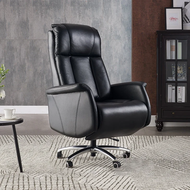 Chaise de bureau moderne, siège réglable en hauteur, mécanisme d'inclinaison, chaise de bureau avec roulettes Clearhalo