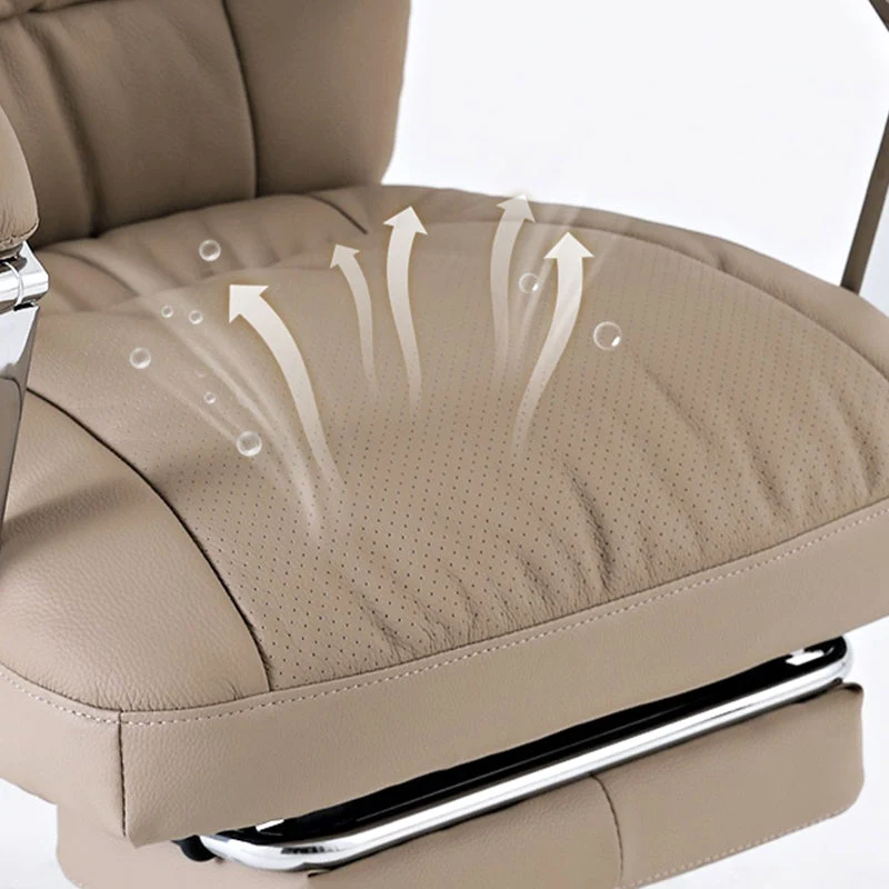 Chaise de bureau moderne, siège réglable en hauteur, chaise pivotante ergonomique avec roulettes Clearhalo