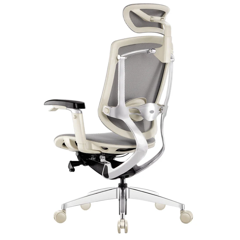 Chaise de bureau moderne, siège réglable en hauteur, accoudoirs amovibles avec roulettes Clearhalo