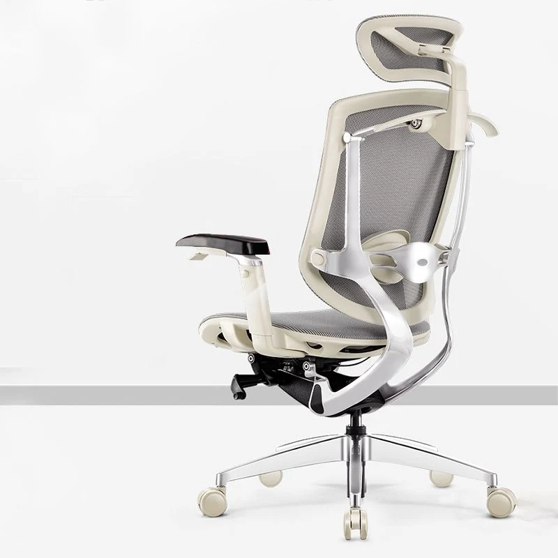 Chaise de bureau moderne, siège réglable en hauteur, accoudoirs amovibles avec roulettes Clearhalo