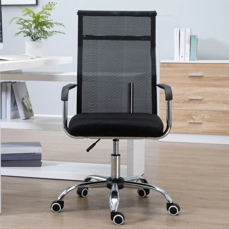 Chaise de bureau moderne Slide, hauteur de siège réglable, bras fixes avec roulettes Clearhalo