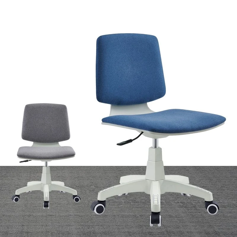 Chaise de bureau moderne en tissu, chaise de conférence à dossier bas avec roulettes Clearhalo