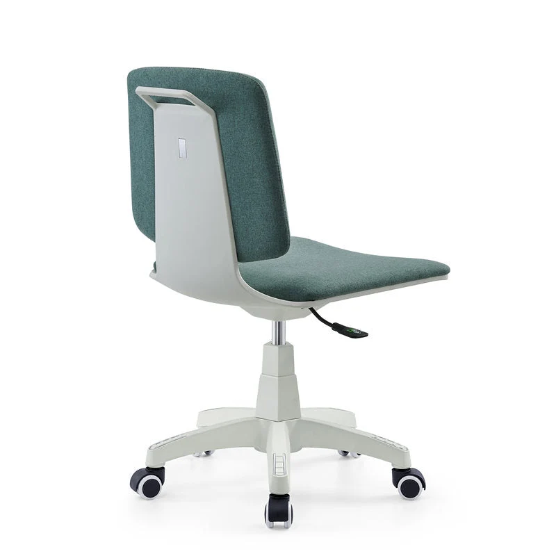 Chaise de bureau moderne en tissu, chaise de conférence à dossier bas avec roulettes Clearhalo
