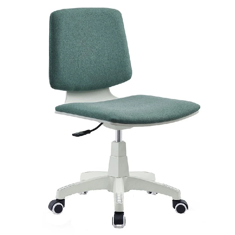 Chaise de bureau moderne en tissu, chaise de conférence à dossier bas avec roulettes Clearhalo