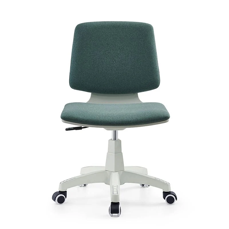 Chaise de bureau moderne en tissu, chaise de conférence à dossier bas avec roulettes Clearhalo