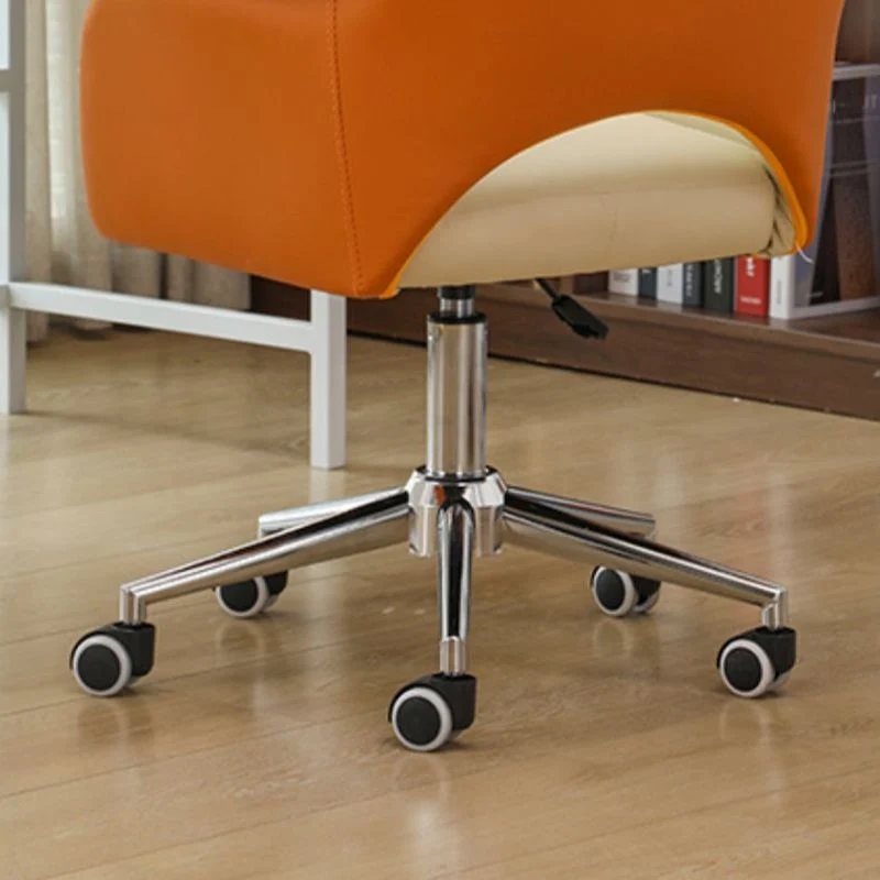 Chaise de bureau modernisme sans accoudoirs avec roulettes pour bureau Clearhalo