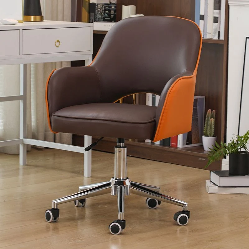 Chaise de bureau modernisme sans accoudoirs avec roulettes pour bureau Clearhalo