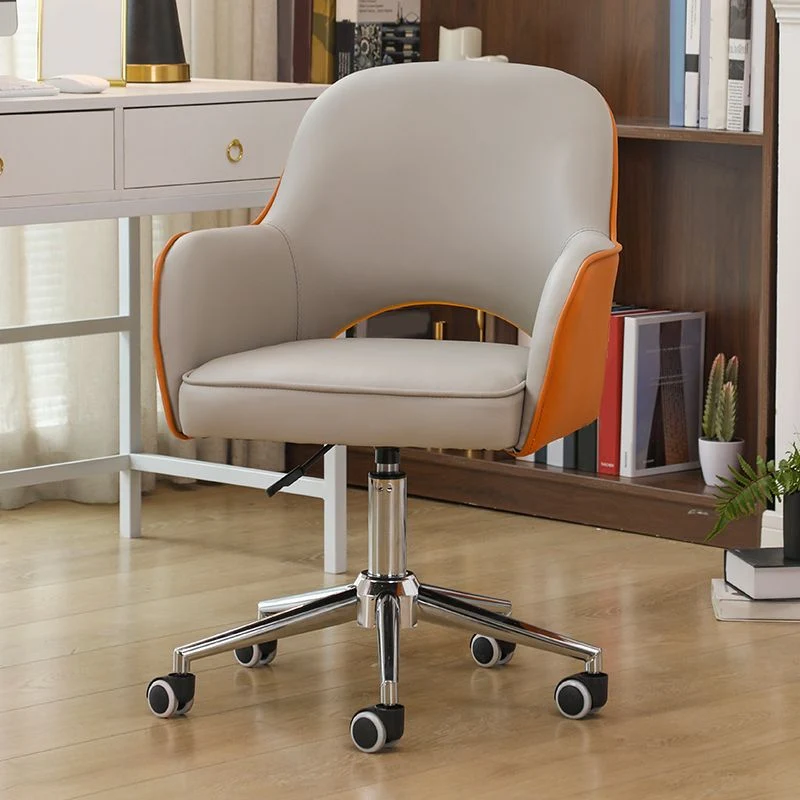 Chaise de bureau modernisme sans accoudoirs avec roulettes pour bureau Clearhalo