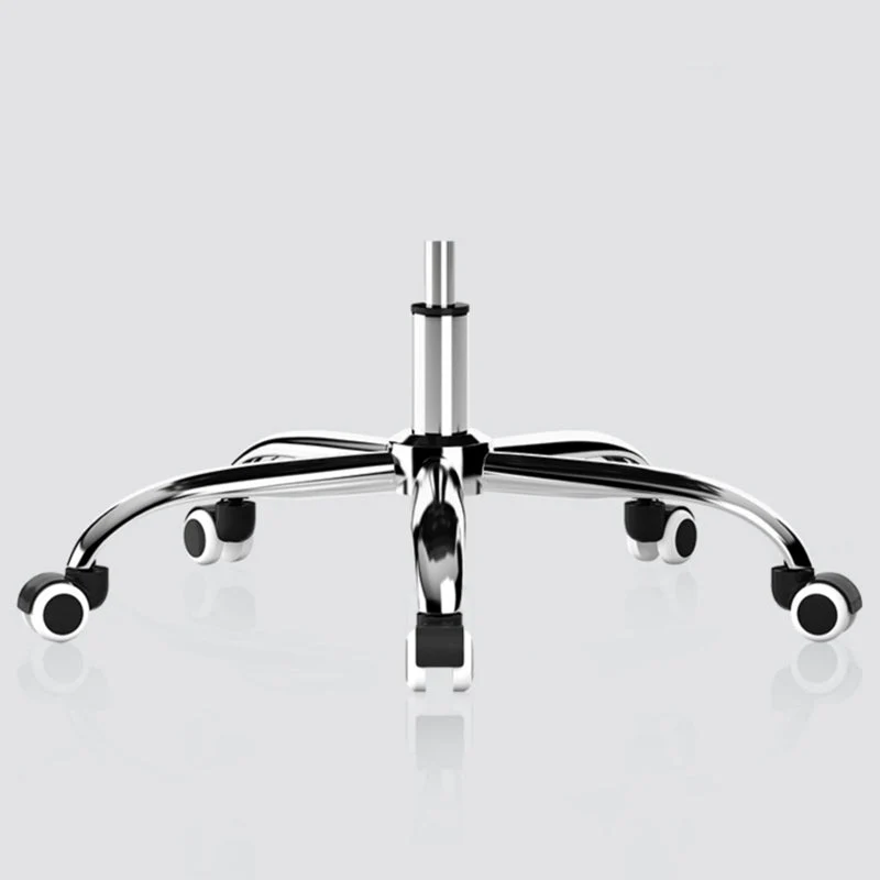 Chaise de bureau noire coulissante moderne, hauteur de siège réglable, bras fixes avec roues Clearhalo