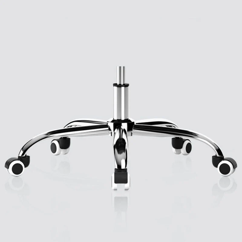 Chaise de bureau noire coulissante moderne, hauteur de siège réglable, bras fixes avec roues Clearhalo