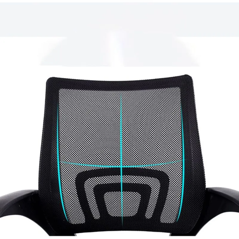 Chaise de bureau en nylon de mécanisme d'inclinaison de chaise de bureau de bras fixes modernes Clearhalo