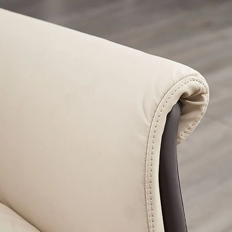 Chaise de bureau pivotante avec roulettes Chaise en cuir pour espace de travail CorLiving Clearhalo