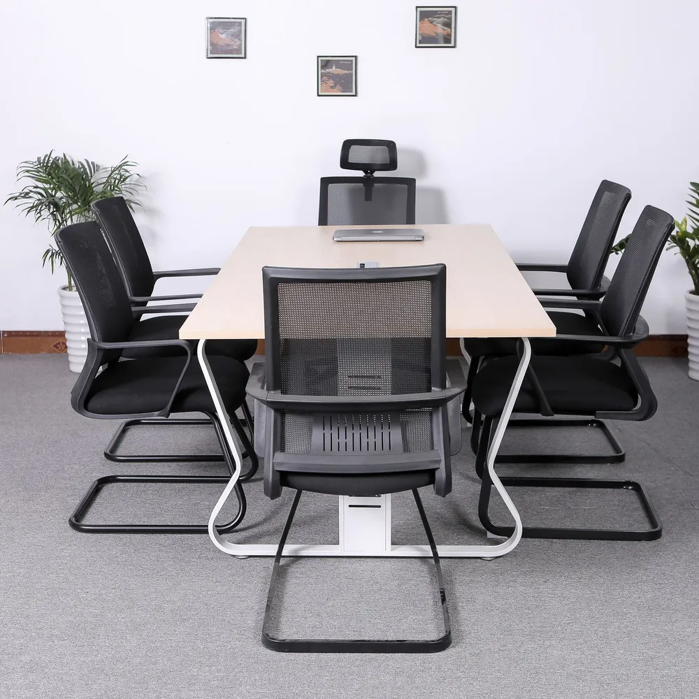 Chaise de bureau pivotante à bras fixes Chaise de bureau ergonomique contemporaine Clearhalo