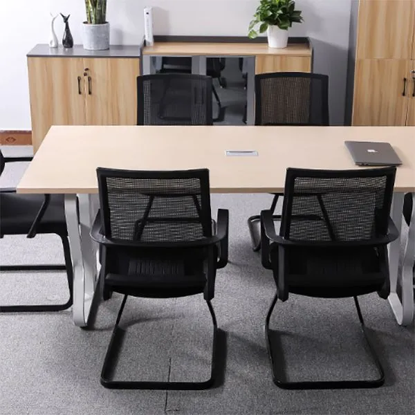 Chaise de bureau pivotante à bras fixes Chaise de bureau ergonomique contemporaine Clearhalo