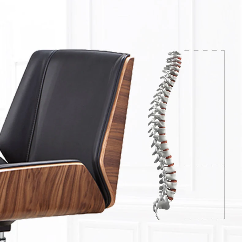 Chaise de bureau pivotante contemporaine, chaise de direction à hauteur de siège réglable Clearhalo