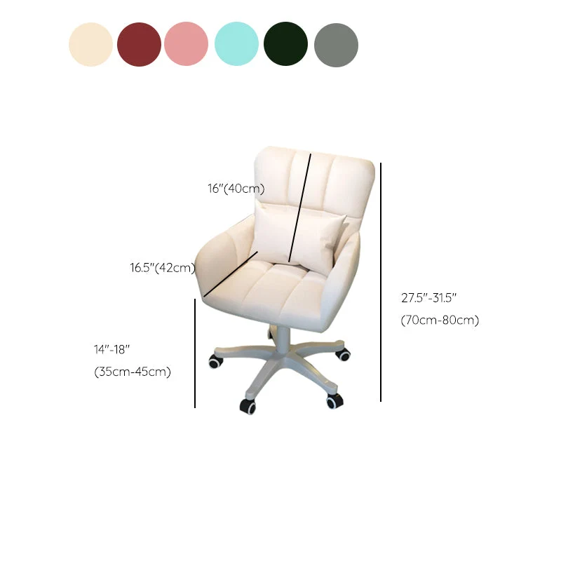 Chaise de bureau pivotante contemporaine, réglable en hauteur, pour bureau Clearhalo
