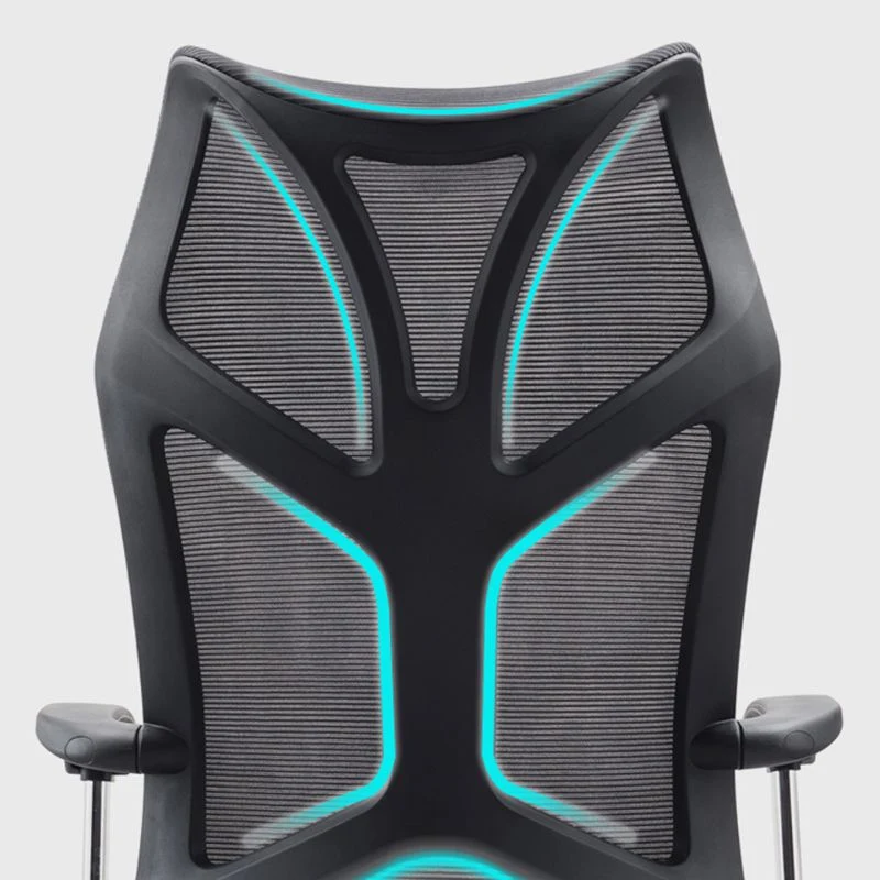 Chaise de bureau pivotante à dossier haut, chaise exécutive ergonomique moderne Clearhalo