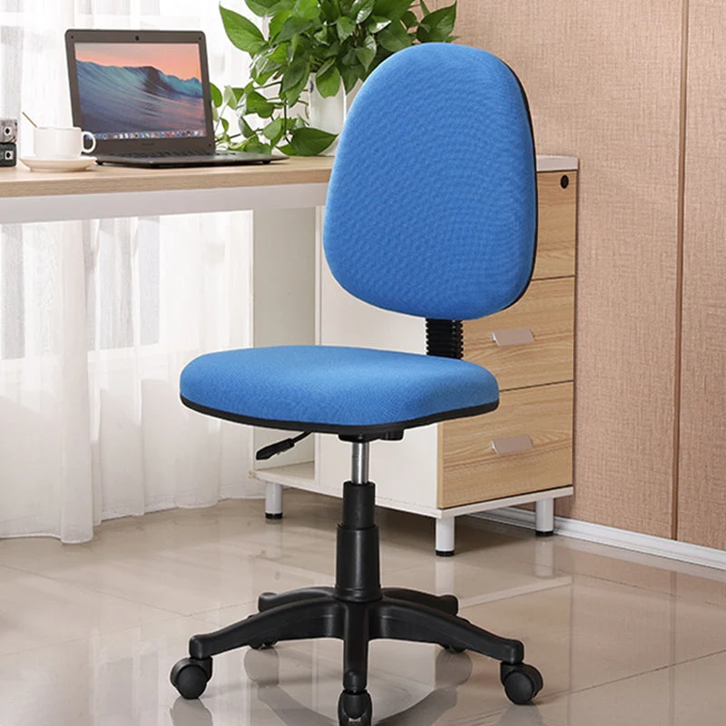 Chaise de bureau pivotante à dossier moyen, chaise de bureau à soutien lombaire avec roulettes Clearhalo