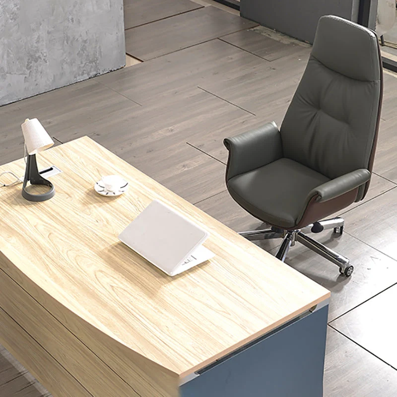 Chaise de bureau pivotante exécutive Chaise de bureau ergonomique moderne avec accoudoirs rembourrés Clearhalo