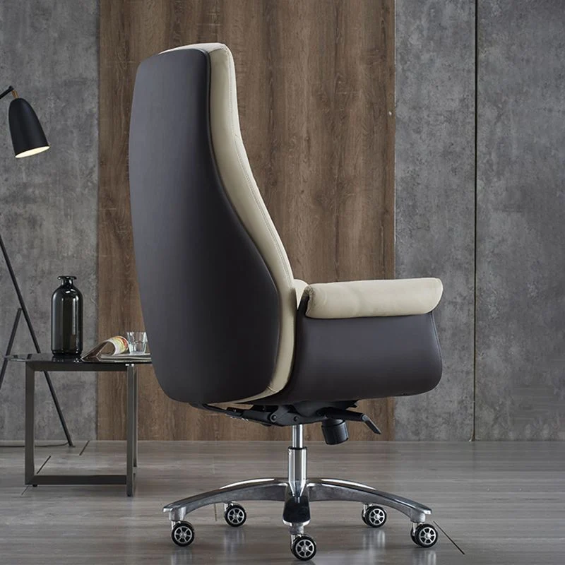 Chaise de bureau pivotante exécutive Chaise de bureau ergonomique moderne avec accoudoirs rembourrés Clearhalo